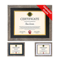 Amazon hot selling 8.5x11 with Mat or 11x14 without Mat Rustic Wooden Graduation Picture Frame for Certificate and Degree frame